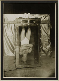 Houdini in his Chinese Water Torture Cell